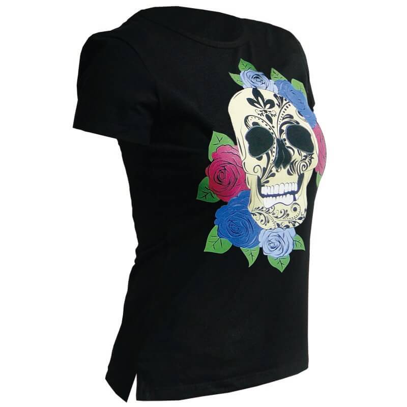 Playeras con calaveras para mujer online