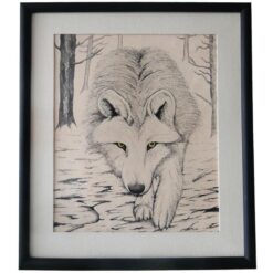 Cuadro Tatuado Prison Art (Lobo)