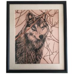 Cuadro Tatuado Prison Art (Lobo en naturaleza)