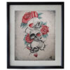 Cuadro Tatuado Prison Art (Cráneos con flores)