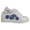Tenis tatuados (Flores Azules)