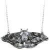 Dije Mariposa Nocturna con cadena plata - Image 2