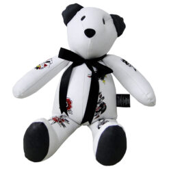 Artie leather bear - Black vintage