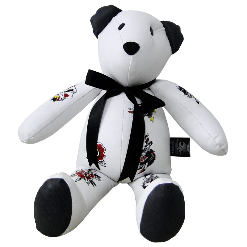 Artie leather bear - Black vintage