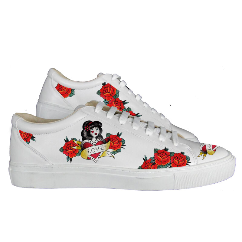 Tattooed Sneakers Vintage Love