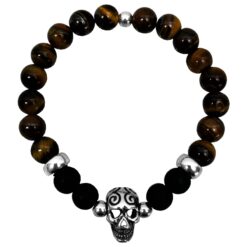 Pulsera de piedra natural con plata