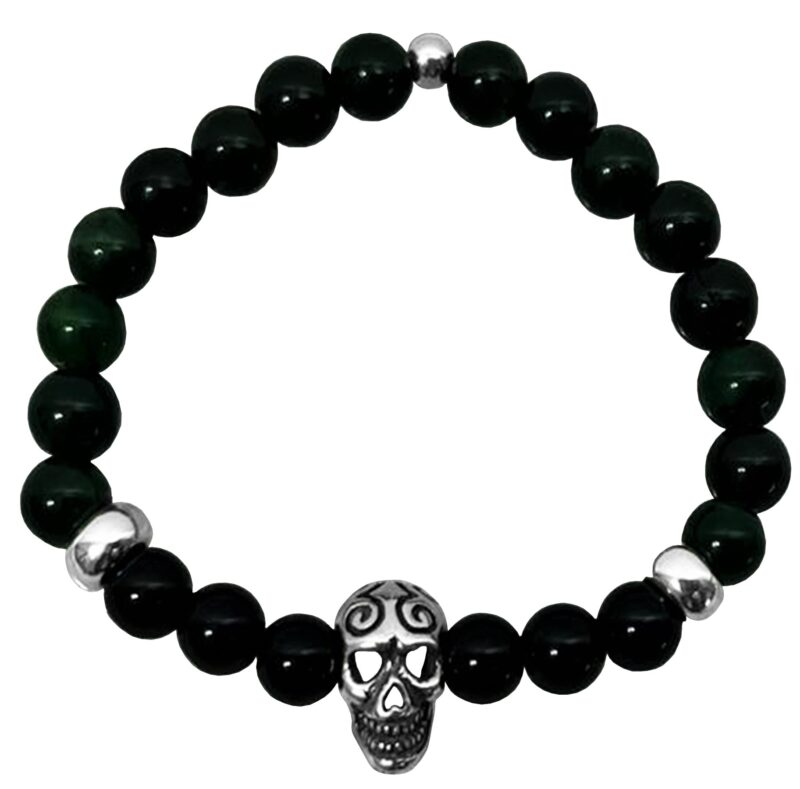 Pulsera de piedra natural con plata