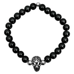 Pulsera de piedra natural con plata