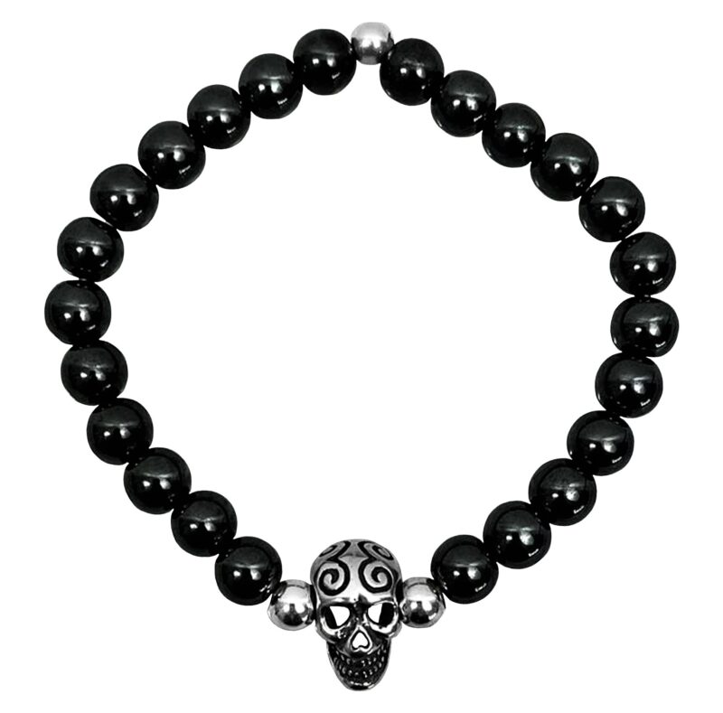 Pulsera de piedra natural con plata